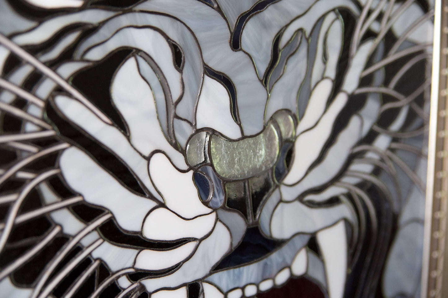 Panels Tiger Stained Glass, Christmas Gift, Modern Stained Glass Window Hangings